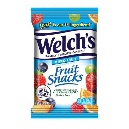 Welch's Fruit Snack Bags (5oz).
